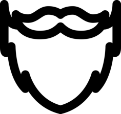 Helicopter Profile Outline Svg File, Free Vectors File